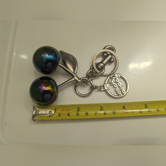 Cherry Bag Charm + Coach Poppy Charm Keychain Set - Picture 11 of 12